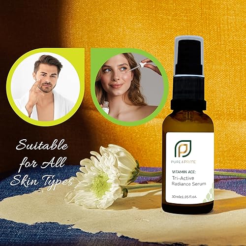 Miniatura 4 de VITAMINE ACE SERUM TRI-ACTIVE RADIANCIA, totalmente natural, enriquecido con vitaminas A, C, E para una tez perfecta  Antienvejecimiento,