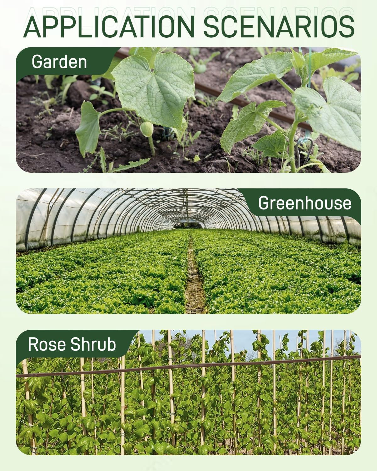 500 Ft 1/4" Drip Line Emitter Tubing 6 Inch Spacing, Drip Irrigation Tubing Irrigation Hose, Garden Watering Tube Line For Garden Irrigation, Window Boxes, Vegetable Gardens, Greenhouses, Brown