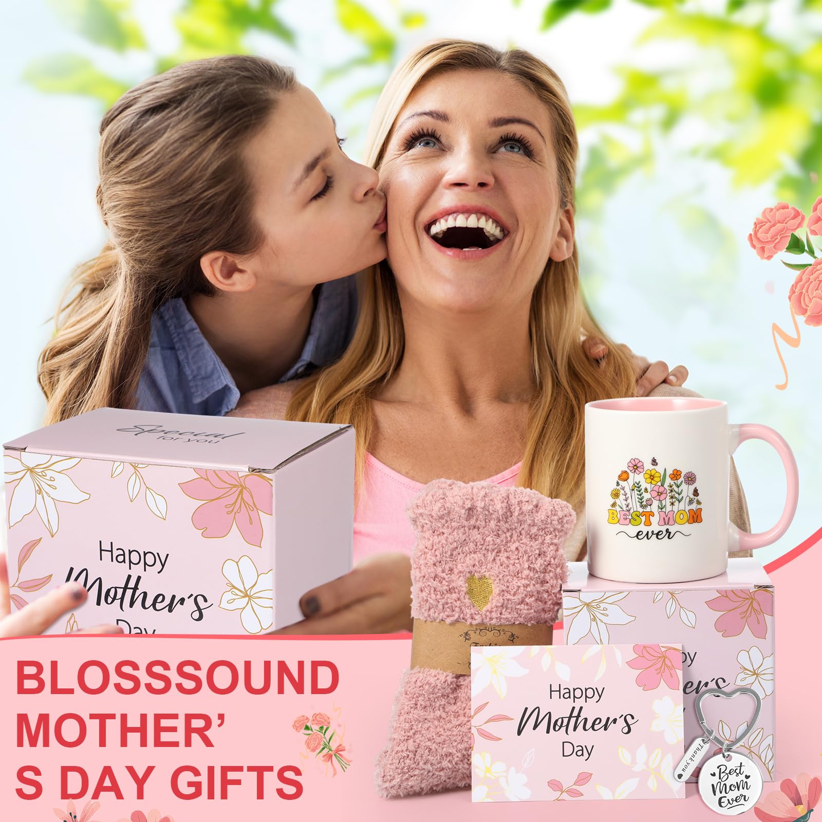 "Best Mom Ever" Lumbar Pillow Cover - 12x20 Inch Embroidered Cotton Gift For Mother's Day, Birthday From Son Or Daughter - View #3
