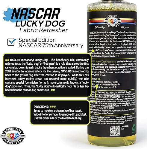 Miniatura 3 de NASCAR - LUCKY DOG - Detalle interior de pera de bambú, refrescante, neutralizador de olores, ambientador y eliminador de olores, aroma duradero,