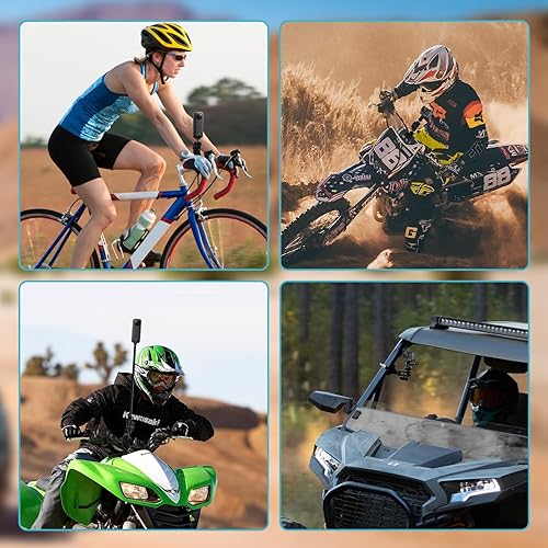 Miniatura 7 de BarGrip Abrazadera universal de montaje de cámara de barra enrollable para cámaras de acción – Se adapta a barras redondas, cuadradas y de perfil de