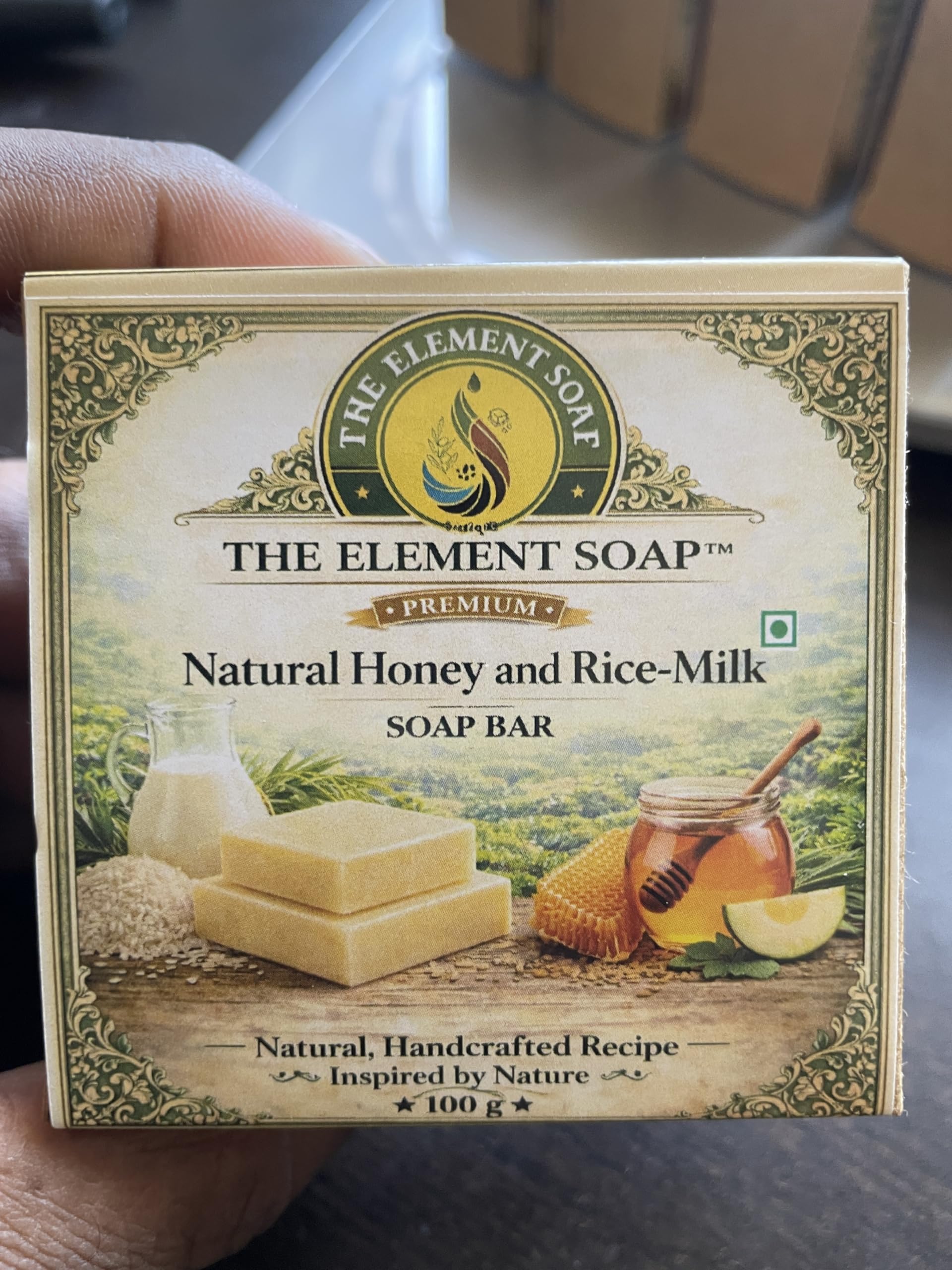 Natural Honey and Rice-Milk Soap Bar