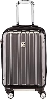 DELSEY Paris Helium Aero Hardside Expandable Luggage with Spinner Wheels, Titanium, Carry-On 19 Inch