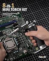 Vista 3 de RAVS Butane Soldering Iron Kit Cordless, 14-Piece Multi-Function Butane Torch Kit, Portable Brazing Torch with Adjustable Flame, Without Butane