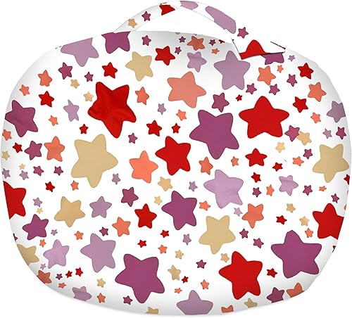 Miniatura 373 de Posh Funda de Silla Puf Rellenable para Almacenamiento de Animales de Peluche para Niños - Organizador de Juguetes Infantiles, Grande-38 - Lona