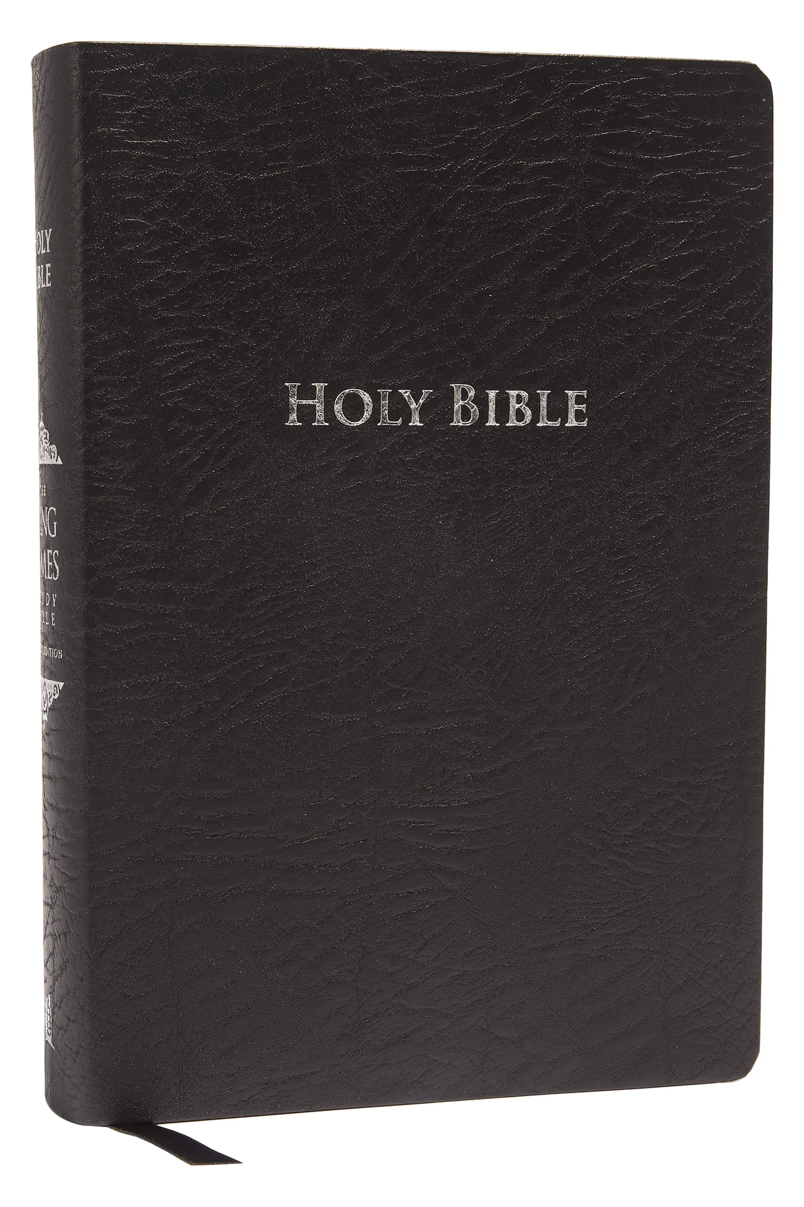KJV Study Bible Large Print Bonded Leather Black Red Letter Box Present gift