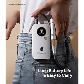 MelodySusie Entry-Level Clip-On Cordless Nail Drill, SC320F 30000RPM E-File with Pastel & Colorful Aesthetic Design for Manicure Shaping & Gel Removal, Ideal for Training, Nail Art Practice & Home Use