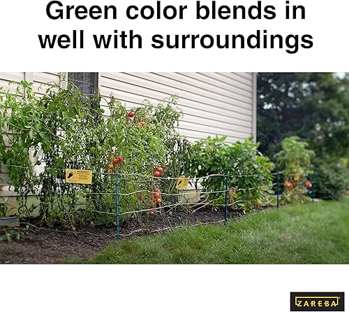 Miniatura 7 de Fi-Shock P-30G poste para valla de jardín 30 pulgadas verde 25 unidades