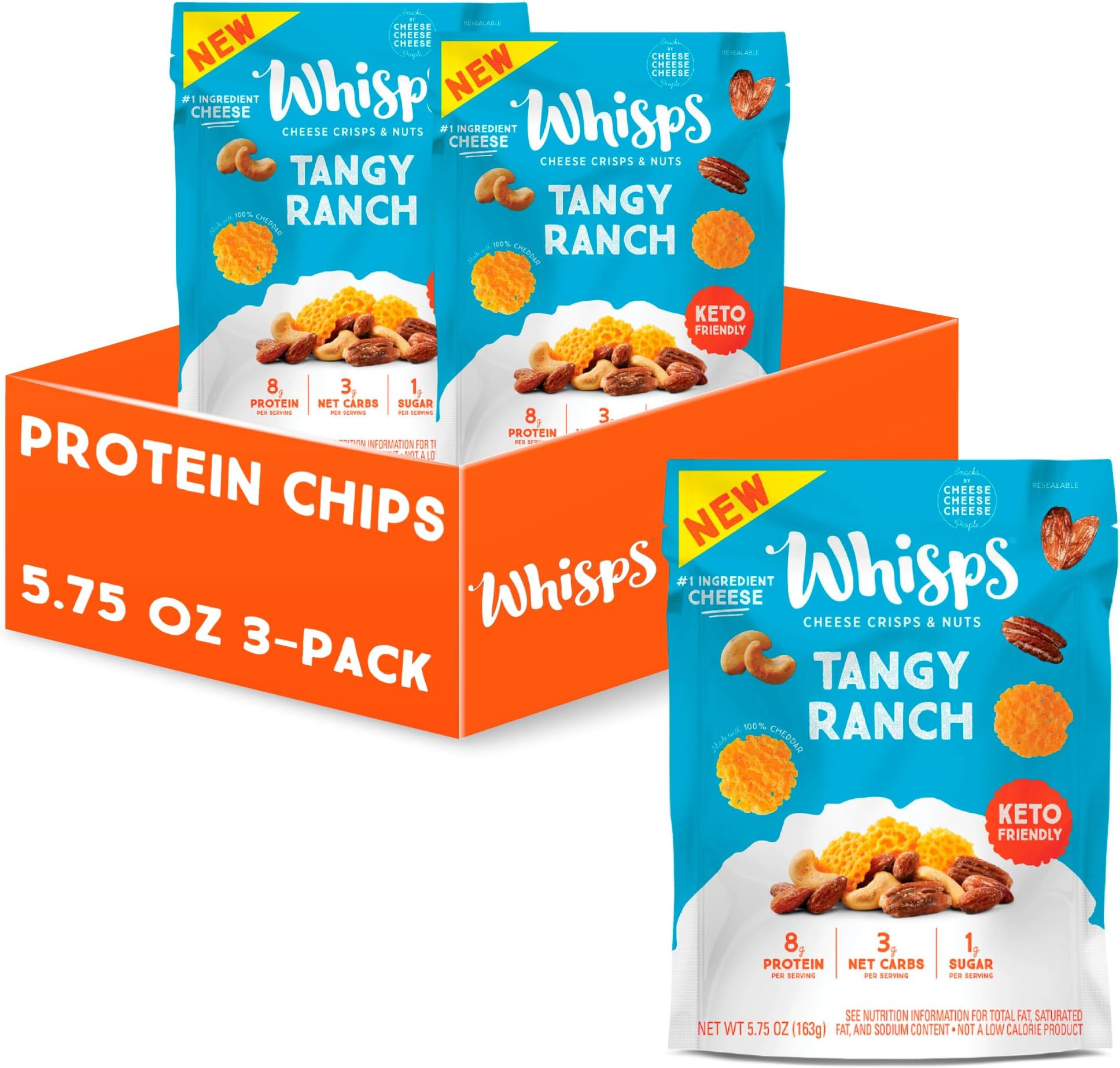 Whisps Cheese Crisps & Nuts Snack Mix Healthy Snacks