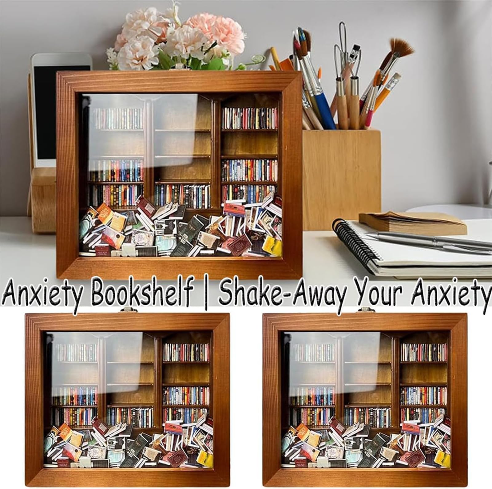 FUMANLOU Angst Boekenplank, Creatieve Decompressie Boekenplank