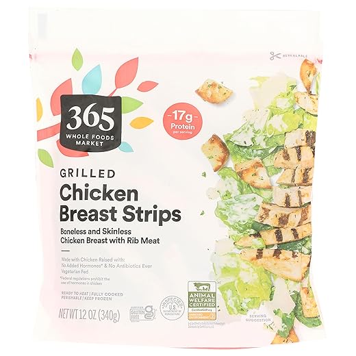 365 By Whole Foods Market, Grilled Fully Cooked Chicken Strips, 12 Ounce