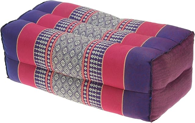 Namesakes Kapok Material Yoga Block Meditation cushion Support Bolster- Pink Purple