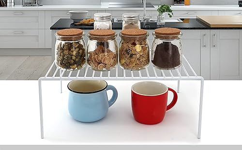 Miniatura 4 de Redrubbit Estante de almacenamiento mediano (13 x 9.4 pulgadas), estante de almacenamiento para encimera de cocina y estante de gabinete a prueba de