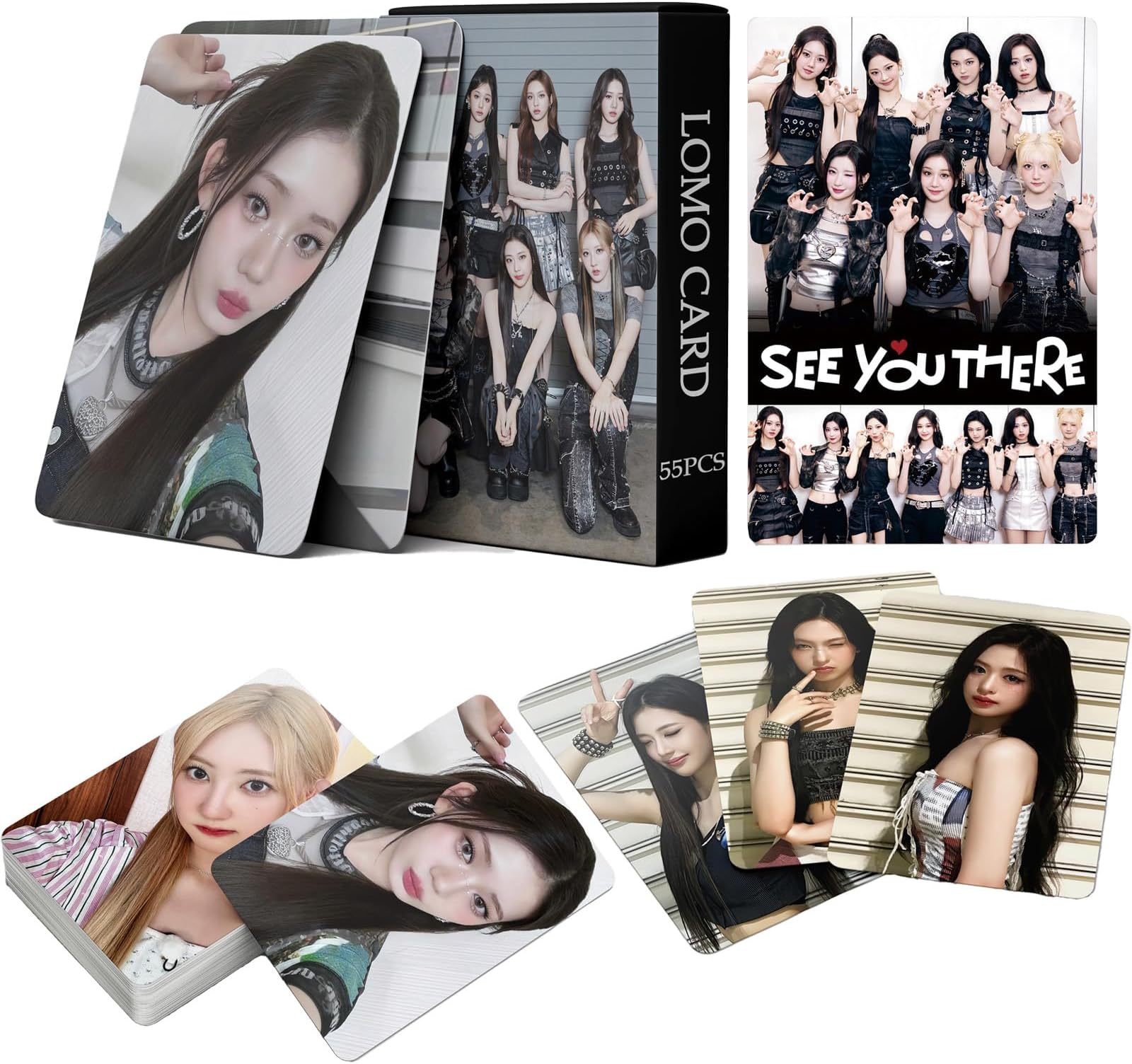 BABY MONSTER Photocards 55 PCS BABY MONSTER See You There Album Photocards K-POP Lomo Cards Merch for Fans See You There Photocards BABY MONSTER postcards BABY MONSTER Merch
