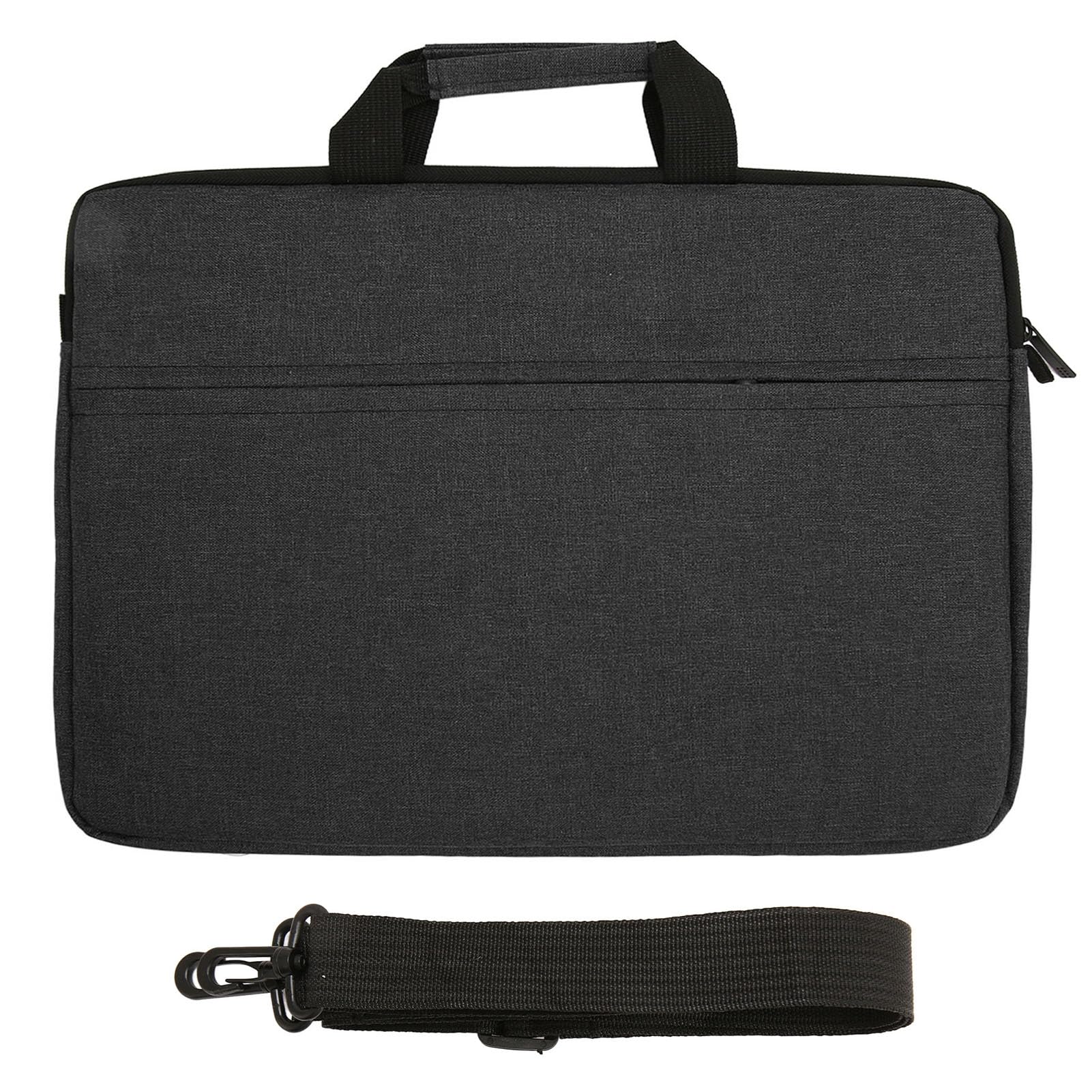 15,6 Inch Laptophoes Waterdichte Polyester Hoes Lichtgewicht, Draagbaar, Multifunctioneel Geschikt voor 15 Inch Laptops, Beschermt Tegen Stof en Spatten (BLACK