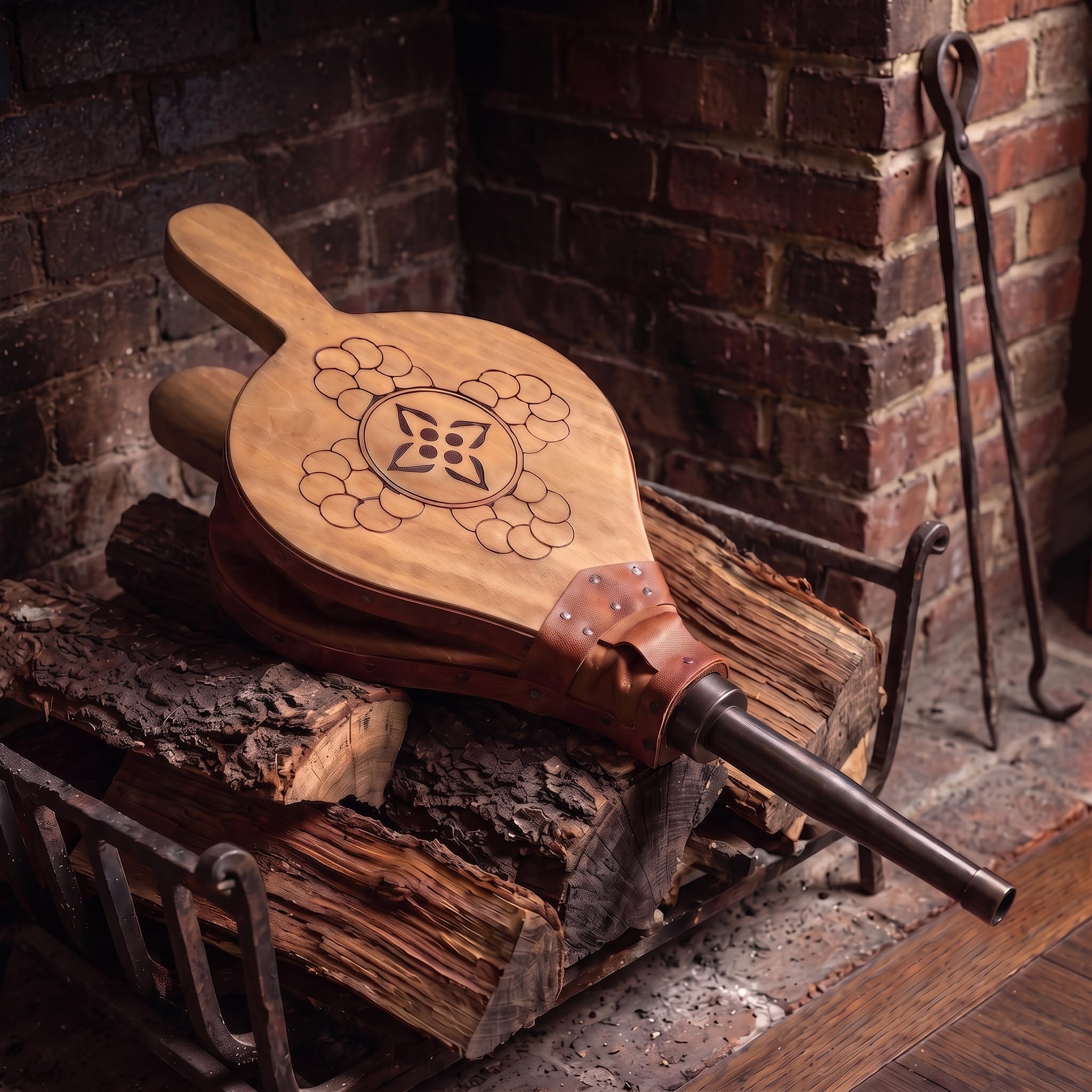 Fuelle Badana para Chimenea y Barbacoa - Madera Natural - 51 cm