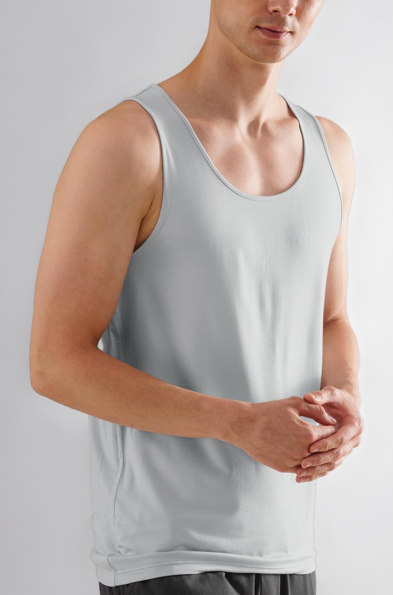 DAMENSCH Neo-Skin Round Neck Vest, Anti-Bacterial, Thermoregulating, Bamboo Spandex Shape Retaining Baniyan for Man, Soft and Sustainable Inner for Men