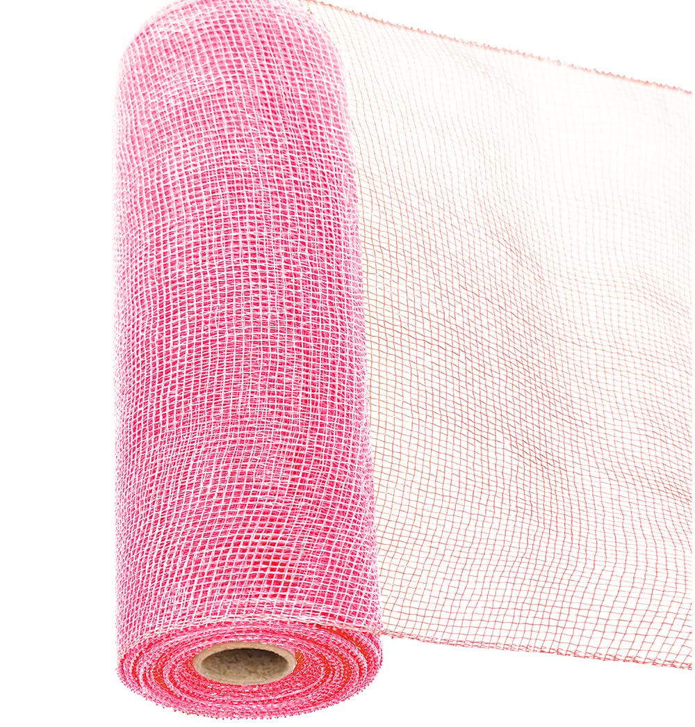 Mesh Ribbon Deco Mesh 10 inch x10 Yard (Coral)