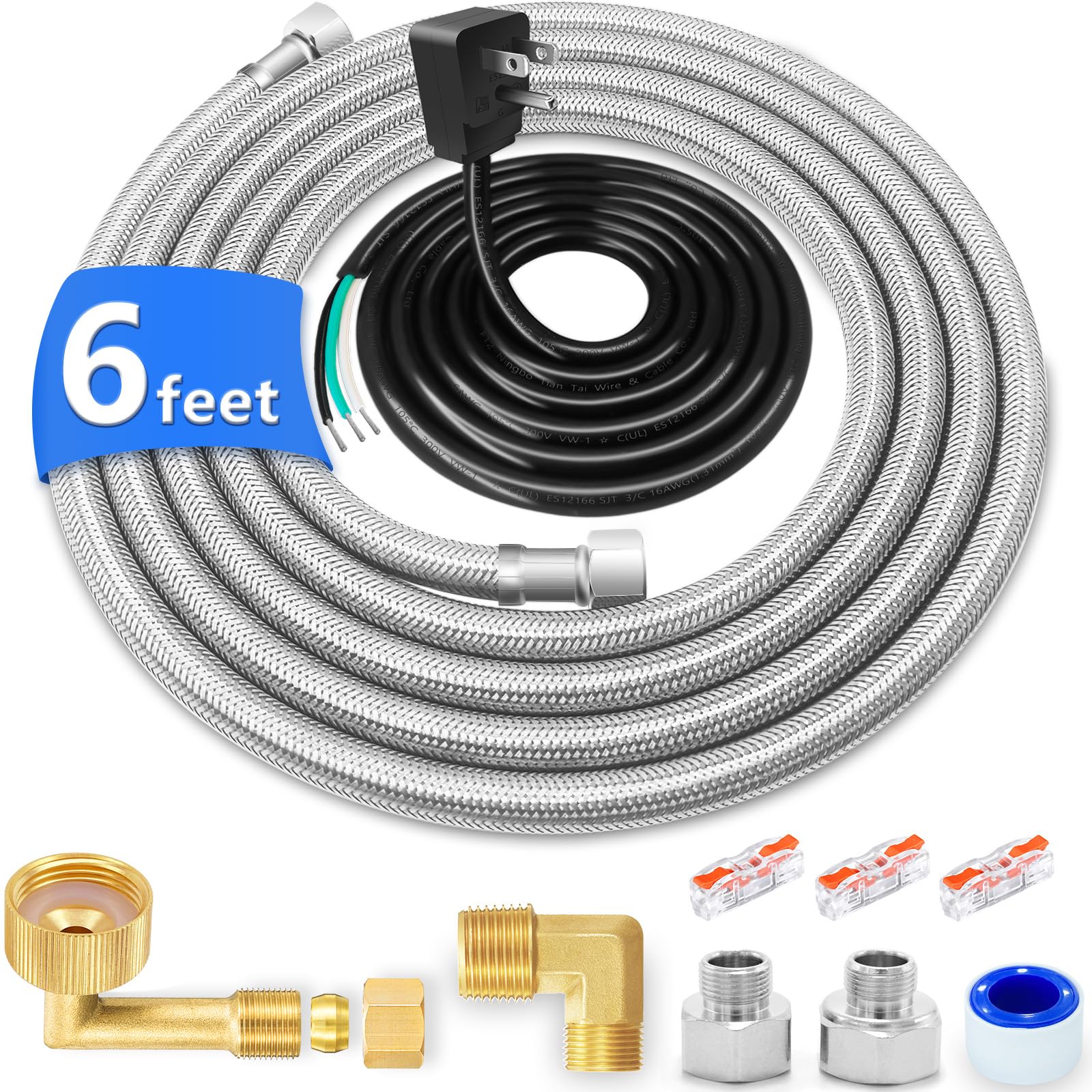 Photo 1 of SPUREST Dishwasher Installation Kit - 6 FT