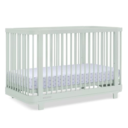 Image of Delta Children Nest 4-in-1 Convertible Crib, Light Sage