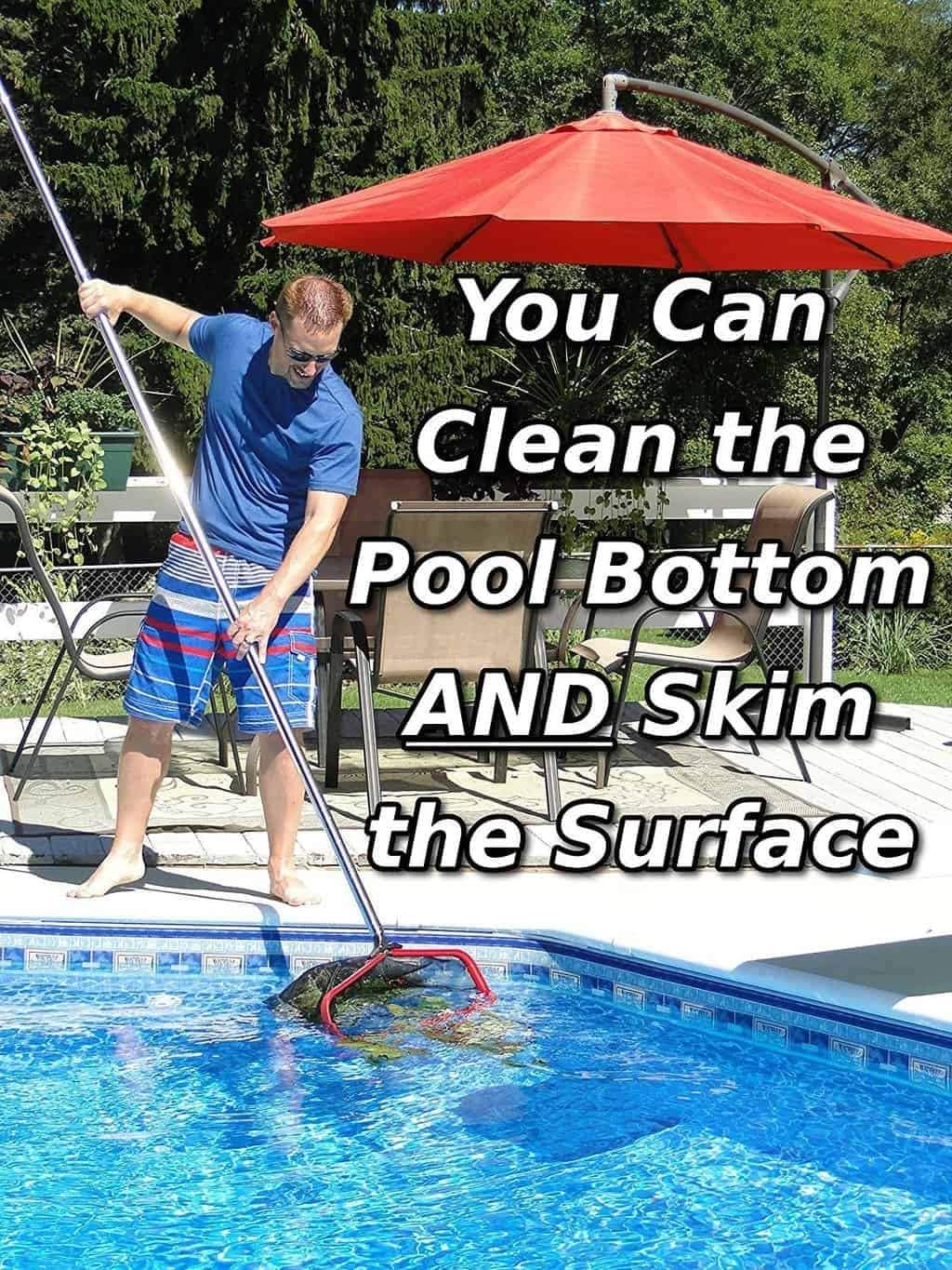 20" Fine Mesh Pool Skimmer Net - Bonuses & 10X No Cost, No Hassle Replacements, ProTuff Pool Net Skimmer Bests Other Pool Leaf Rake & Swimming Pool Nets for Cleaning Dirty Pond & Pool Stuff, NO Pole : Patio, Lawn & Garden