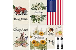 8 Pack All Season Garden Flags