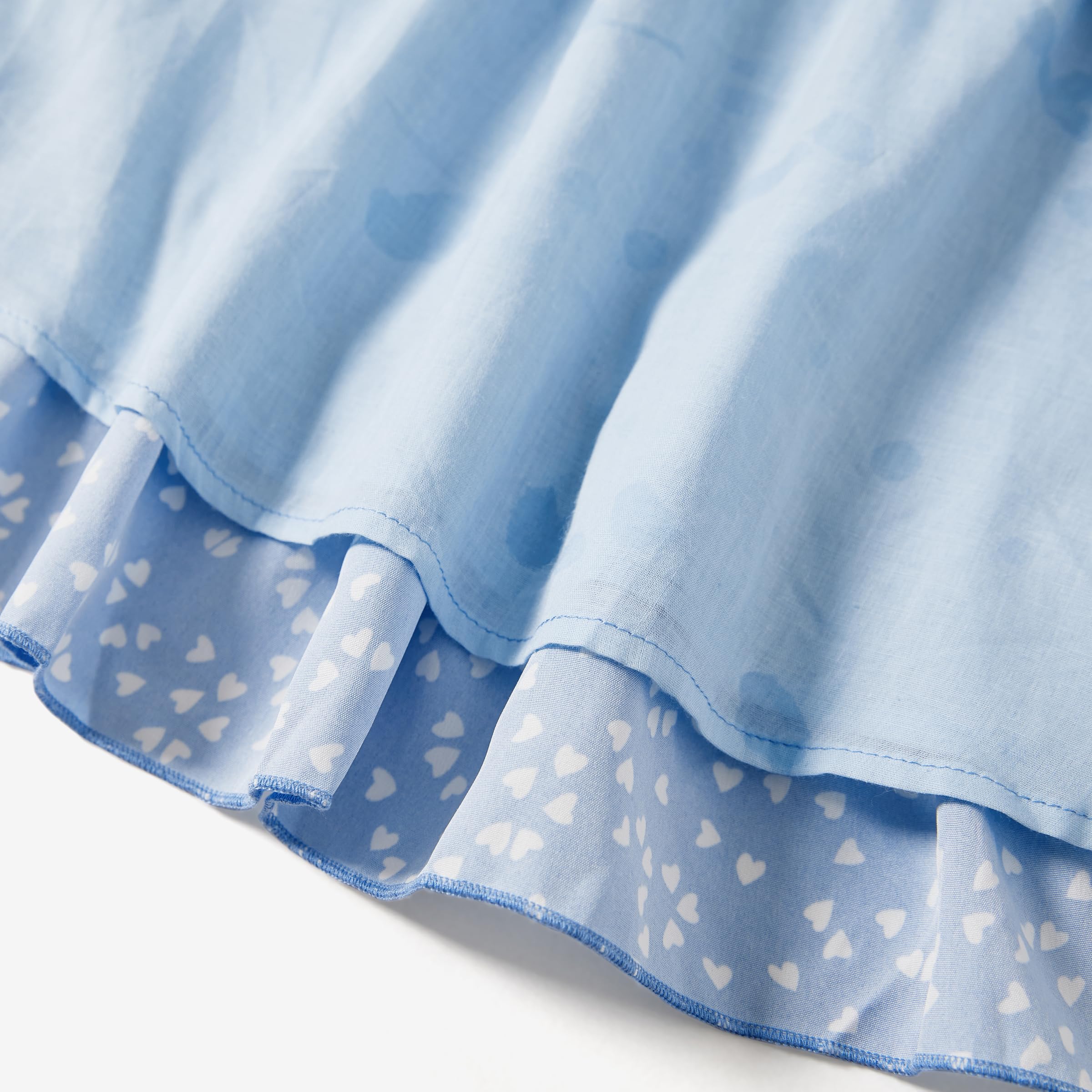 PATPAT Mutter Tochter Kleid Set: Gepunktetes Kleid mit Flatterärmeln für perfekte Familien-Matching-Outfits,Kleider für Baby - Mädchen/Mädchen/Damen