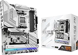 ASRock Placa mãe X870 Pro RS AMD Ryzen Socket AM5 ATX DDR5 DIMMs 8000 MHz 256 GB PCIe Gen5 SATA3 6,0 Gb/s