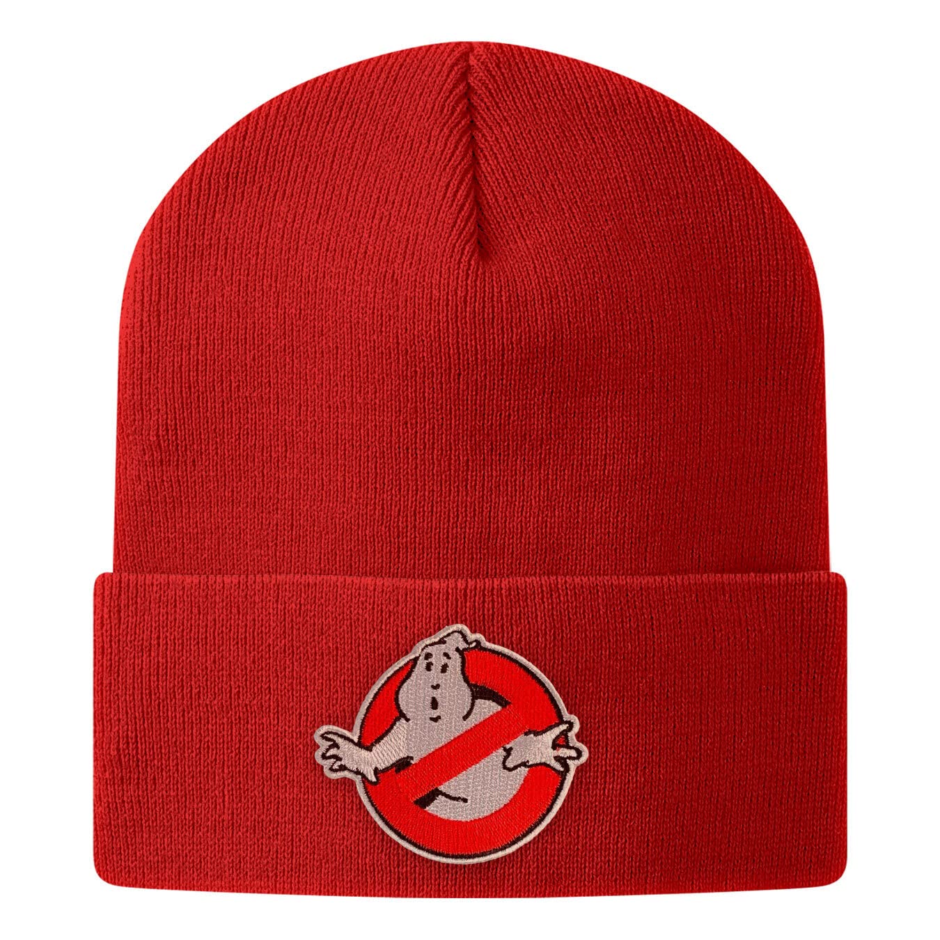Ghostbusters Unisex Red Officially Licensed Patch Beanie Beanie (Red), One Size
