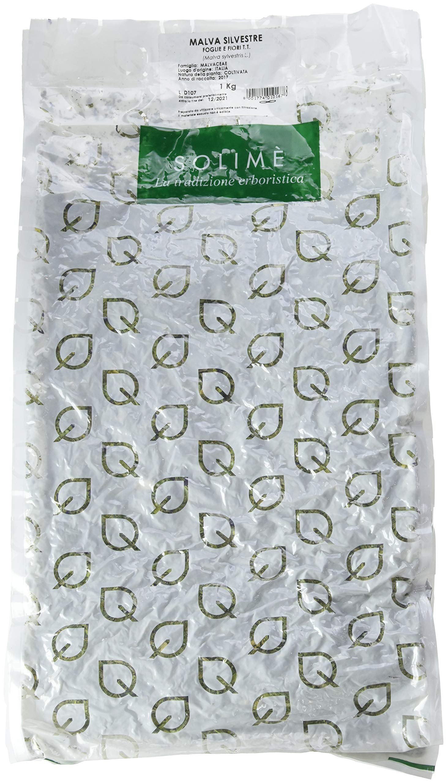 Malva Silvestre Fiori e Foglie Taglio Tisana - 1 kg - Prodotto made in Italy