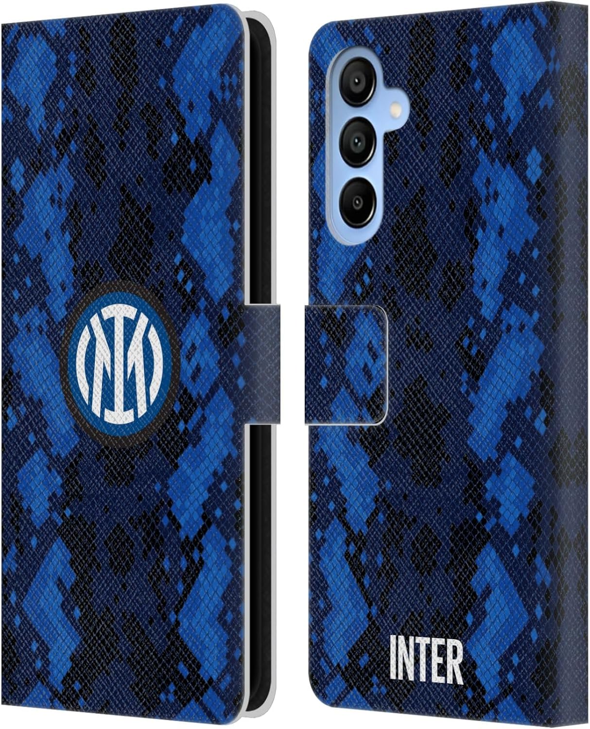 Head Case Designs Officially Licensed Inter Milan Home 2021/22 Crest Kit Leather Wallet Case Compatible with Samsung Galaxy A16 5G