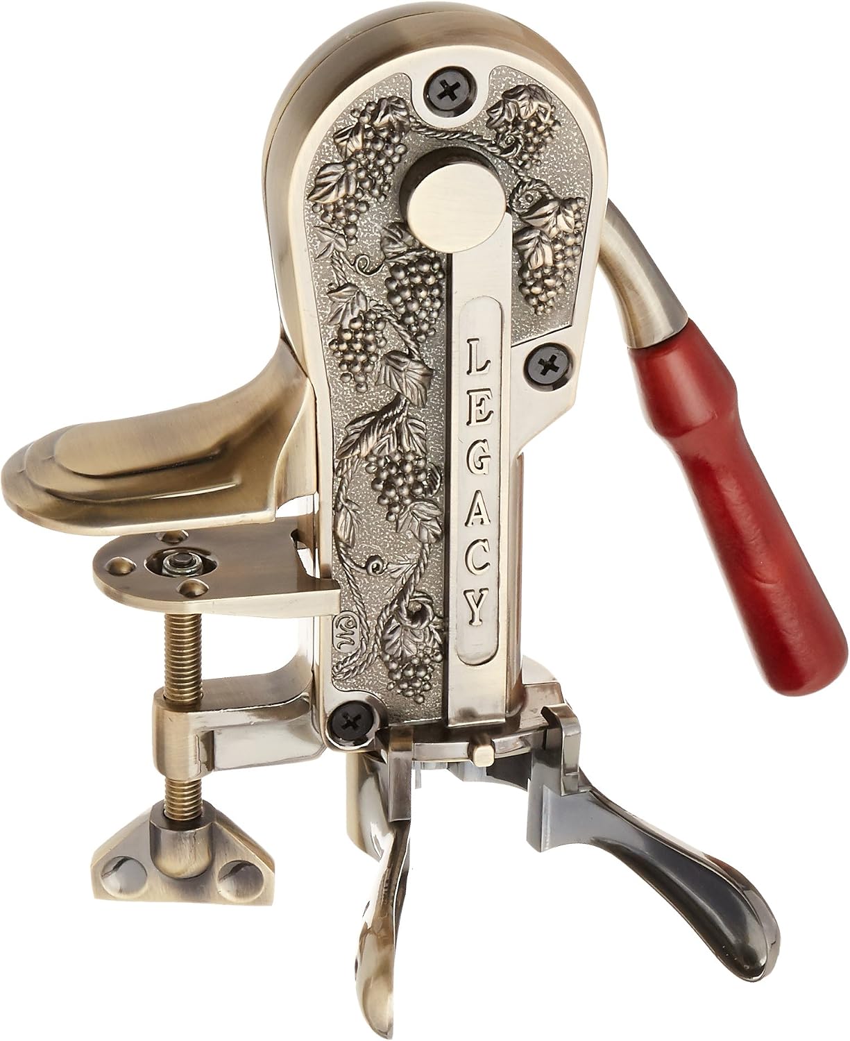 Wine Enthusiast Legacy Corkscrew, Antique Bronze