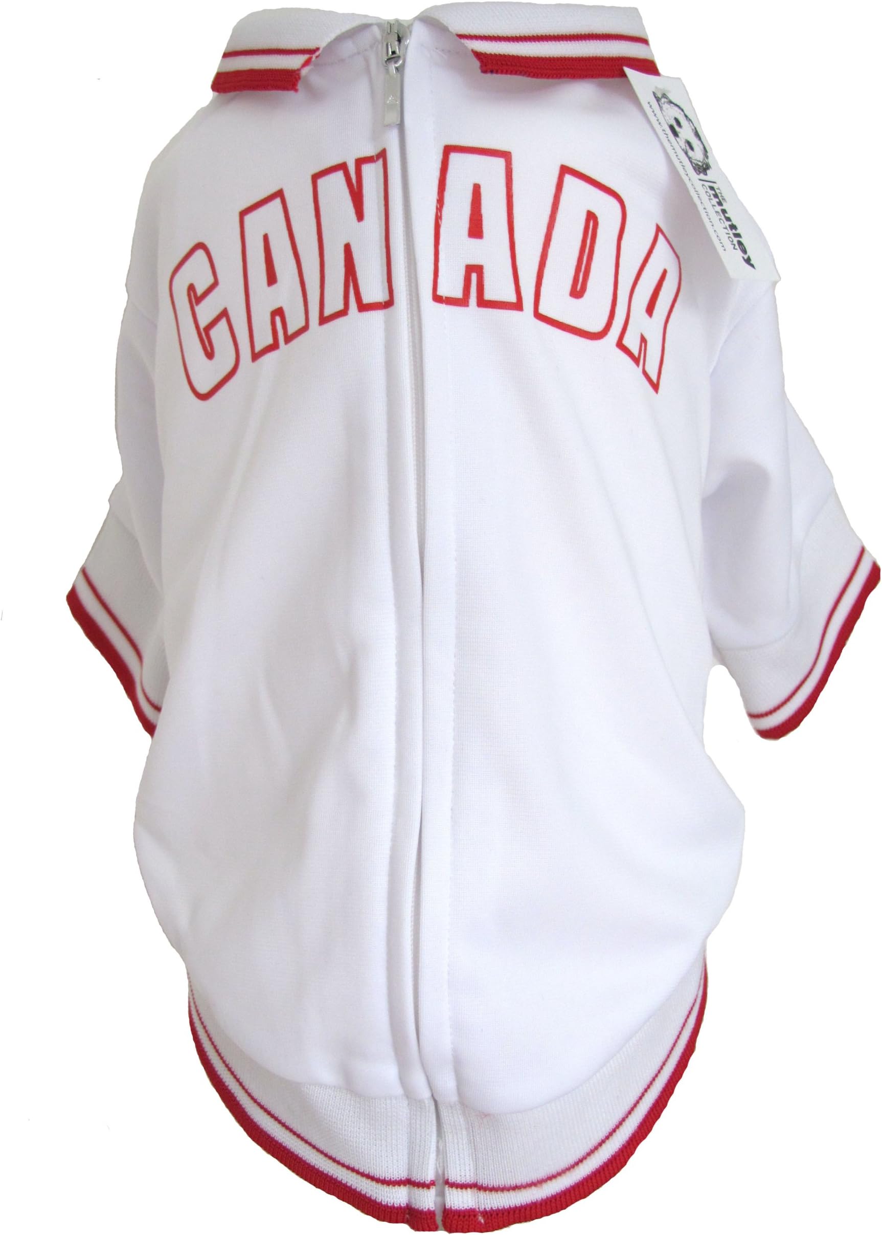 The Mutley Collection Canada Olympic Soccer Warm-Up Track Jacket for Dogs, X-Large