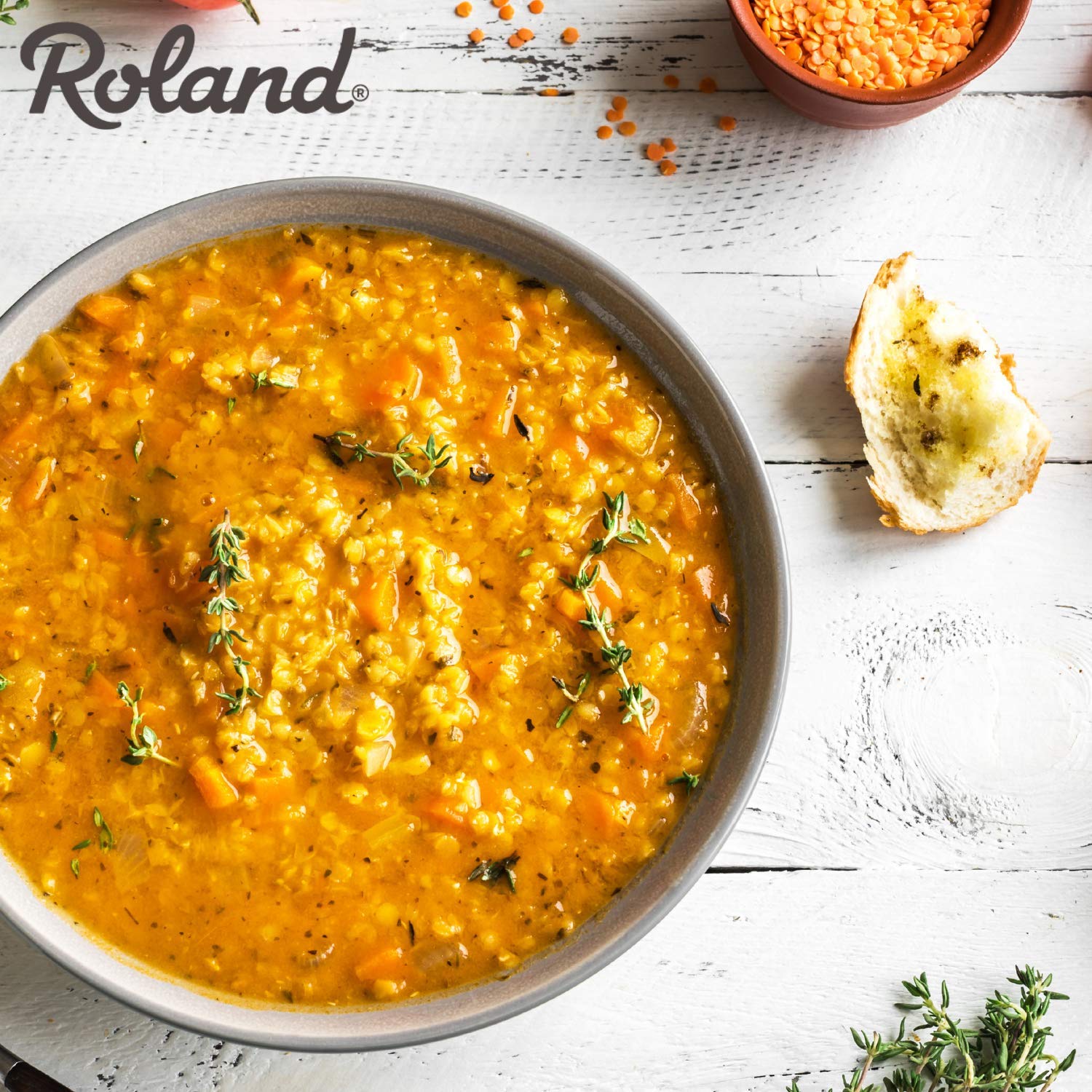 Roland Foods Dried Split Red Lentils, 35.3 Ounce Bag, Pack of 2