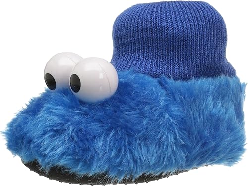 Sesame Street Elmo Cookie Monster - Zapatillas para niños y niñas (talla pequeña)