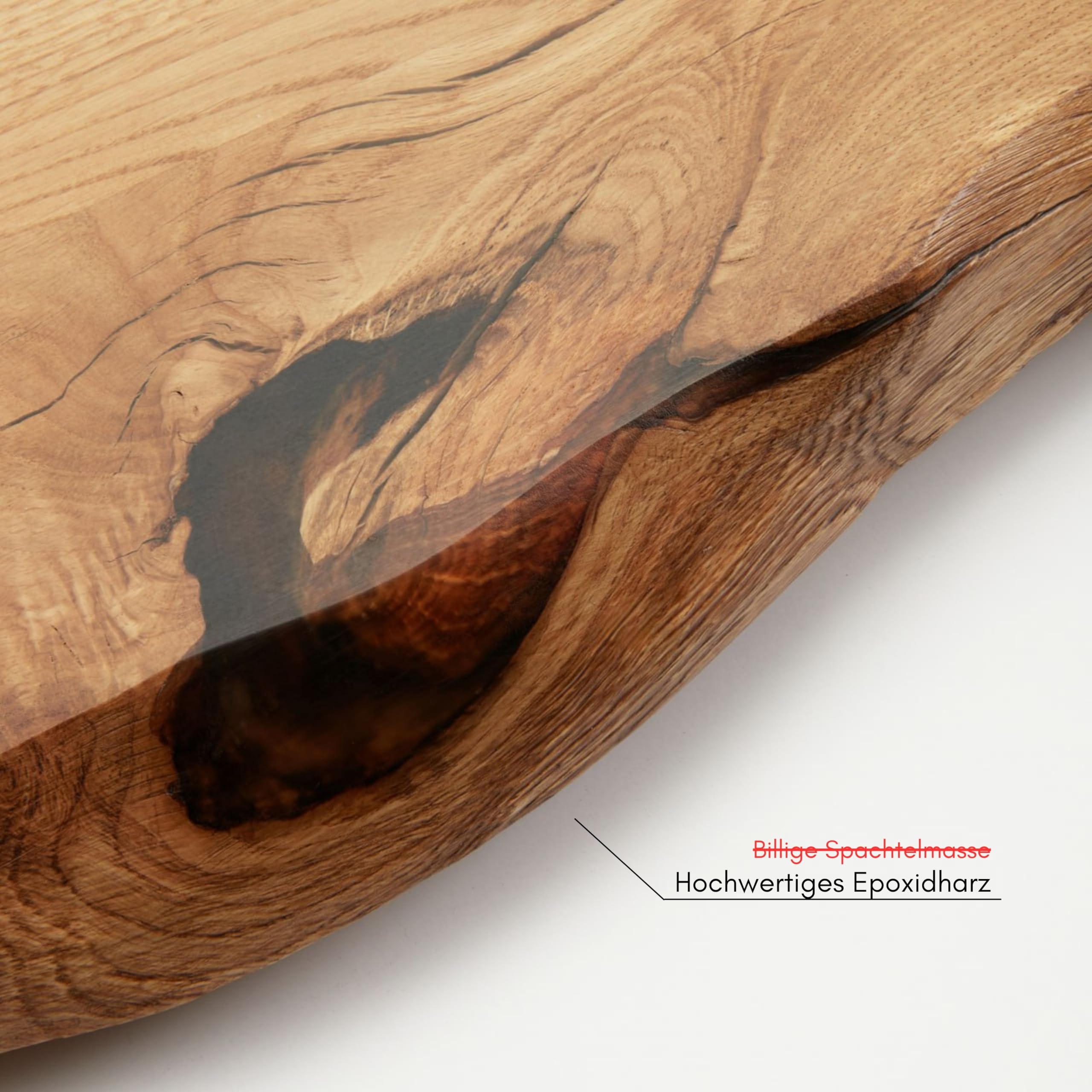 BestLoft Waschtischplatte Holz (Länge: 50 cm/Breite: 35-40 cm) Waschtisch Holz Eichenbrett Massiv 40 mm dick Tischplatte Baumkante Waschplätze rustikale Waschtischkonsole Massivholzplatte