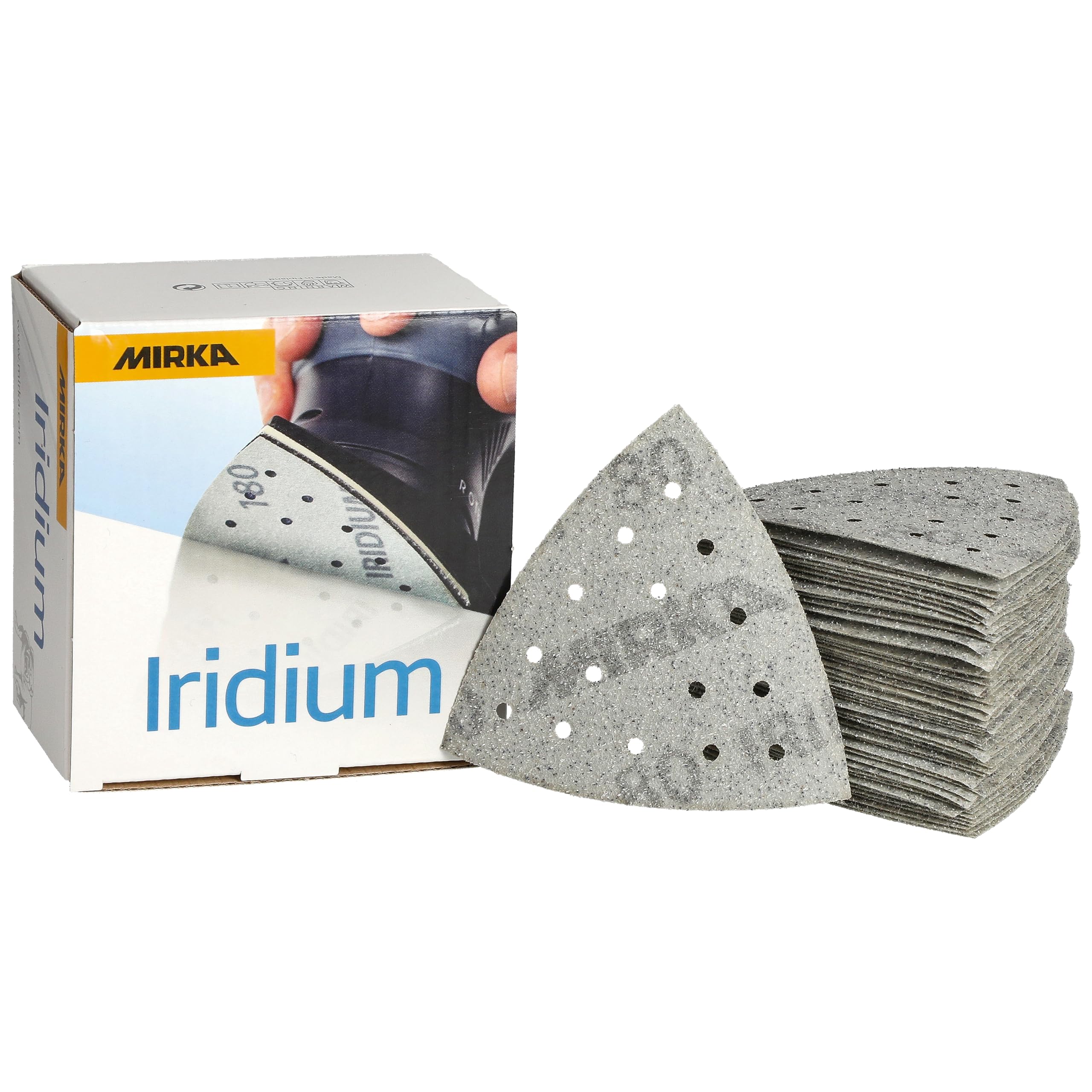 Mirka Sanding Triangle Iridium 93x93x93mm Grit 80 50 pcs Hook & Loop
