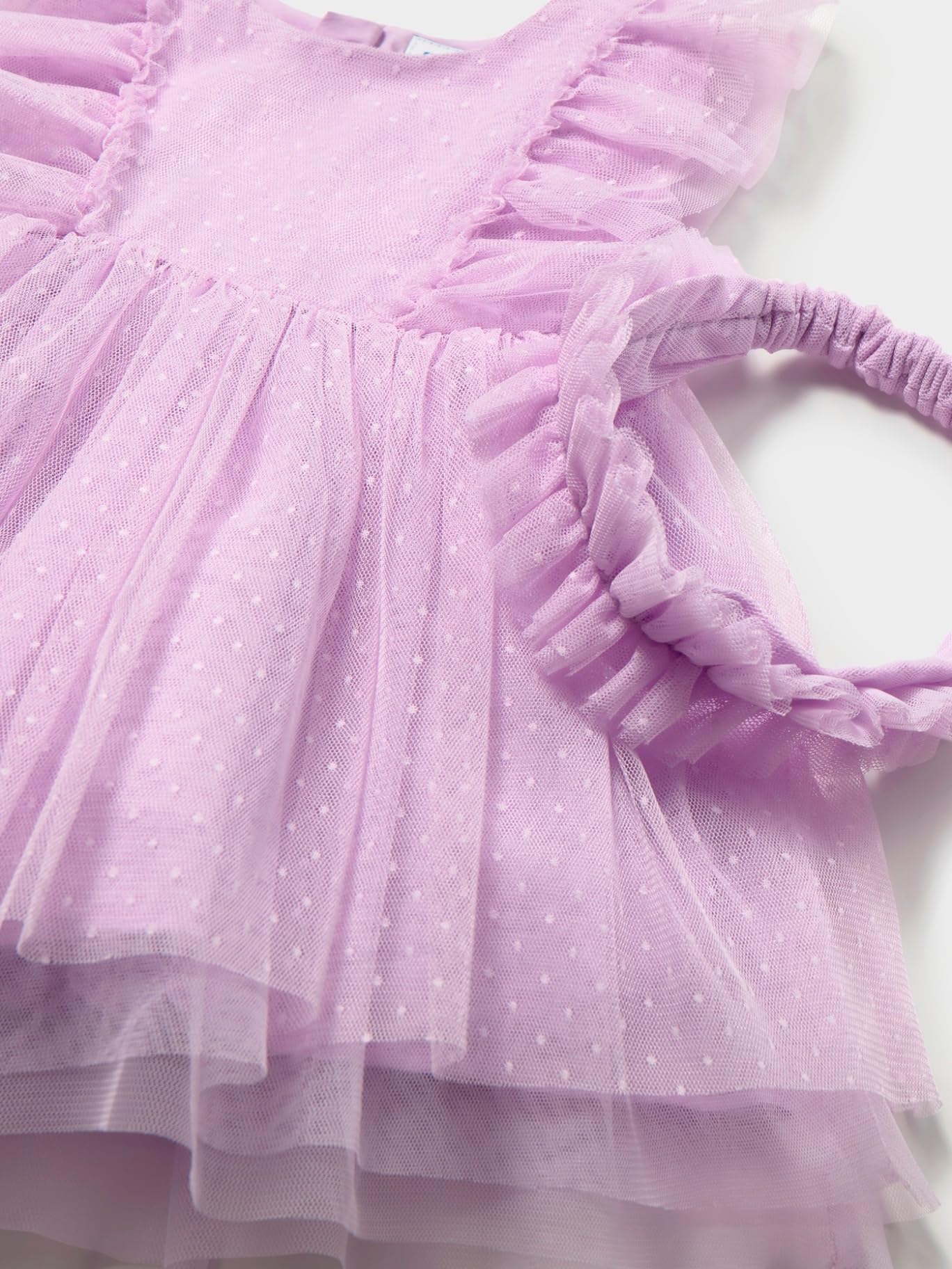 Mayoral Tüllkleid mit Haarband für Baby - Mädchen Malve