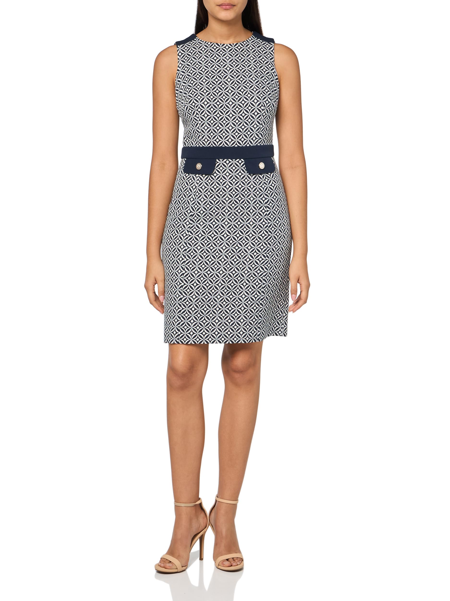 Robe chic Tommy Hilfiger bicolore en taille 40 idéale pour le bureau et les sorties
