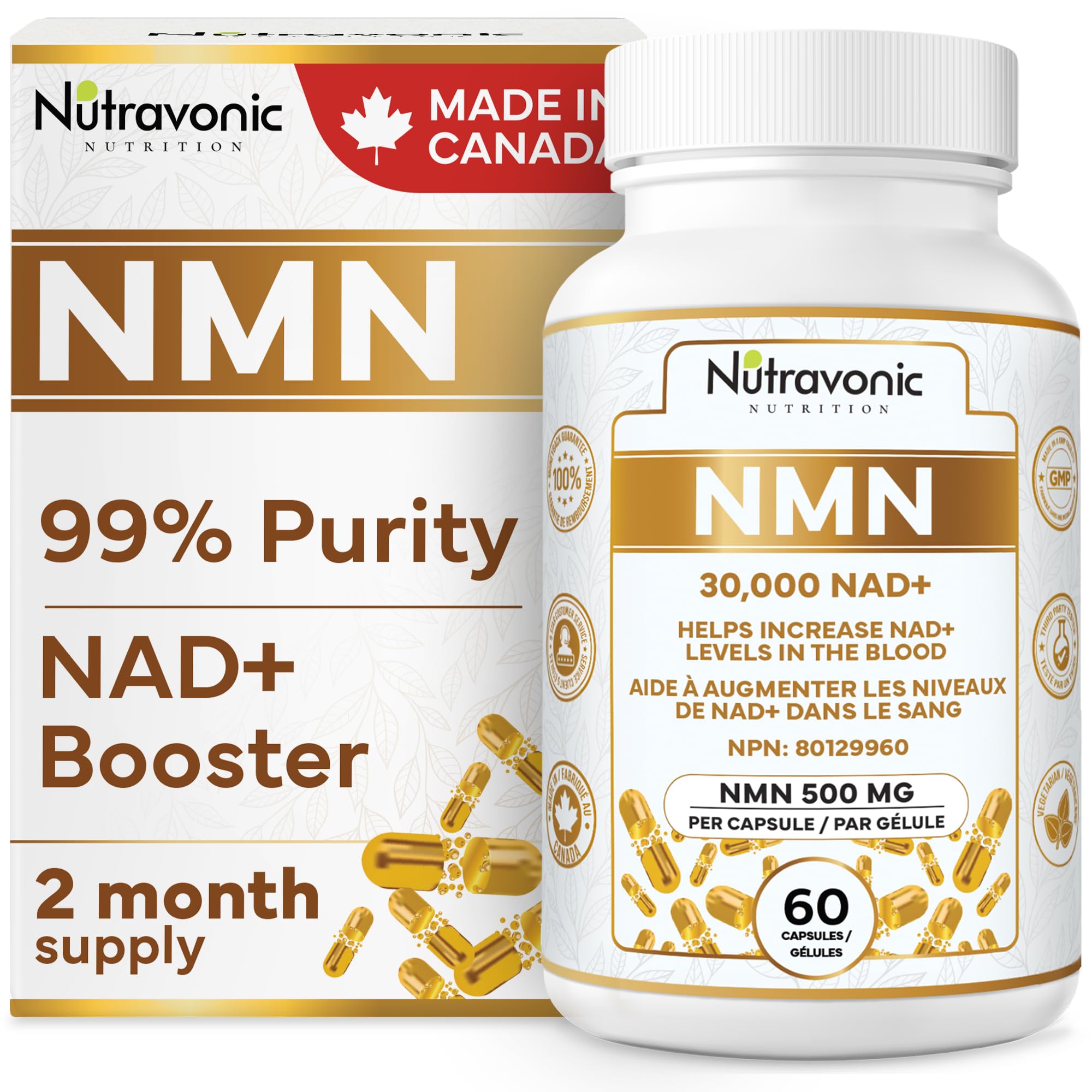 nmnmnmooo出品になります。 Nutravonic 500mg High Purity NMN Supplement for Cellular Energy