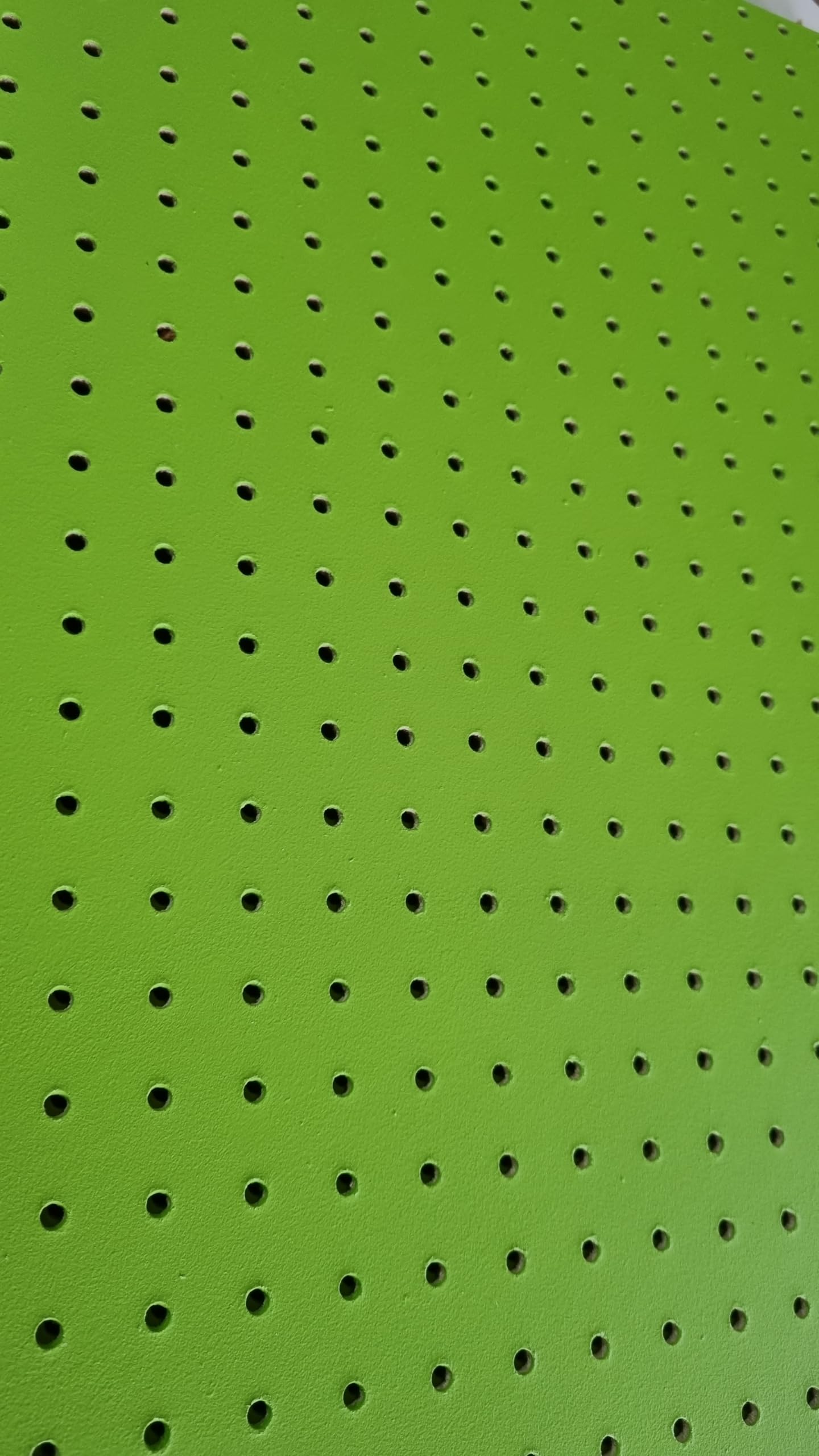 Painted Green Wooden Pegboard/Display Board 600 x 300 x 6mm