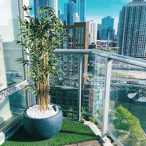 Miniatura 6 de Calofulston Piedras blancas de 15 libras para plantas, rocas blancas de 38 pulgadas para jarrones de paisajismo, pequeñas piedras decorativas para