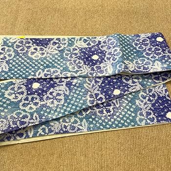 新品 有松絞り 手絞り 一点物 半巾帯 浴衣帯 綿 裏地麻 和装 半幅帯 ゆかた Amazon.co.jp: 新 手絞り 有松絞り 綿 裏地麻 半巾帯 浴衣帯