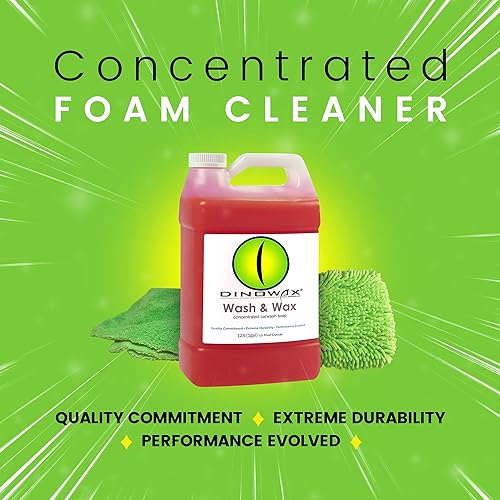Miniatura 3 de Dinowax - Lavado y cera, concentrado de lavado de autos, champú para detalles de automóviles con equilibrio de pH y concentración del 20%, colección
