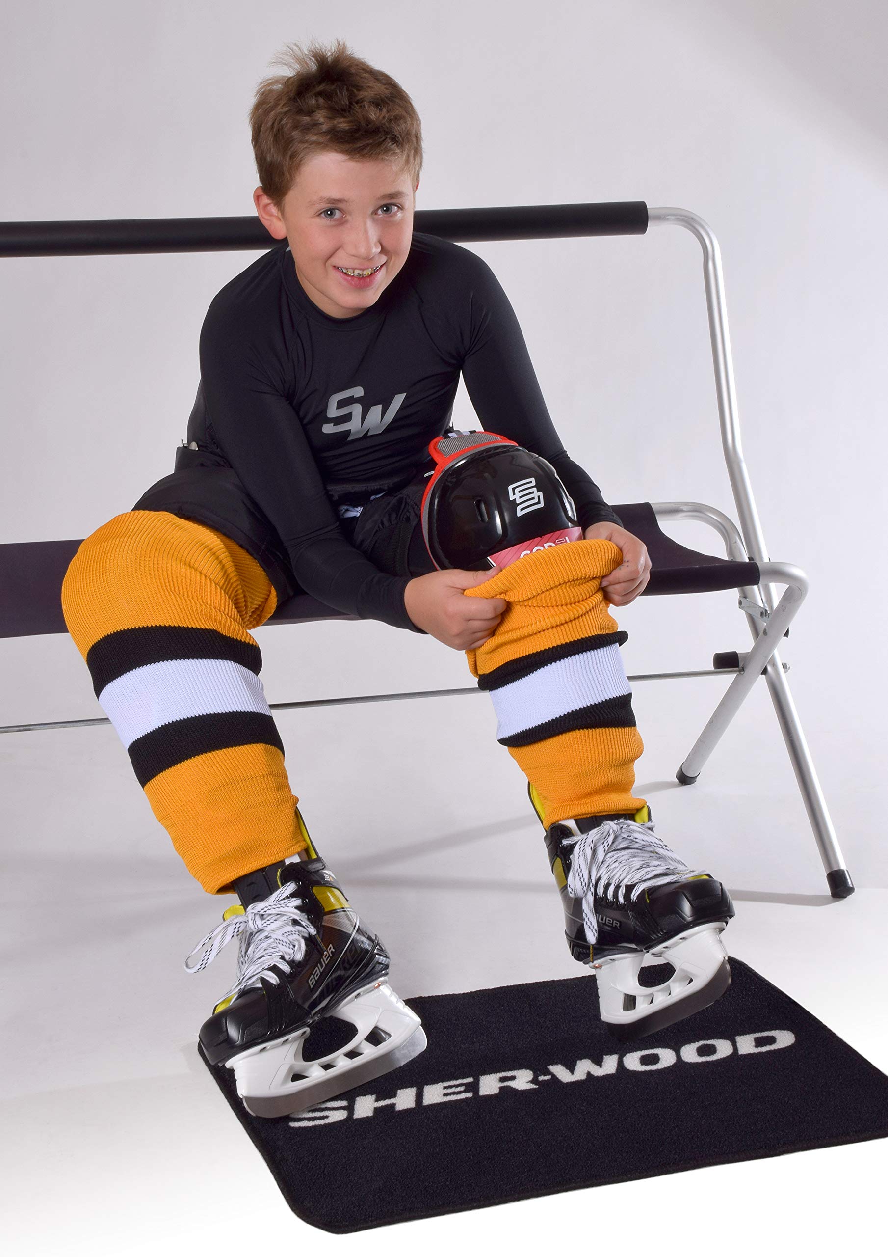 Sherwood - Kinder Hockeystutzen I Schienbeinschutz I Stutzen für Hockeyspieler I ideale Passform I 100% Polyester I 27 Varianten