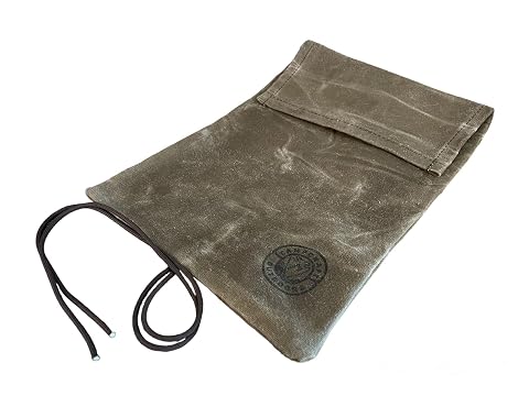 Campcraft Outdoors Roll Top Tinder Bag Bushcraft Fire Kit Waxed Canvas Bag Camping Gear Survival Kit Bushcraft Gear