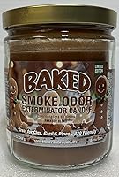 Smoke Odor Exterminator Baked Gingerbread 13oz Jar Candle - Eliminates Smoke, Pet & Food Odors, 70-Hour Burn Time, USA Made