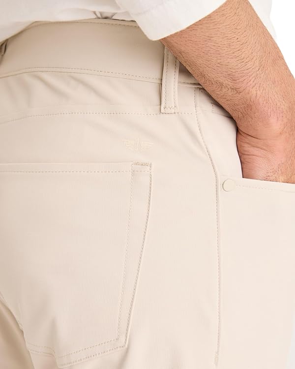 Dockers® Men's Go Airweave 5-Pocket Straight Fit, Sahara Khaki, 40W x 32L by DOCKERS - Used condition - Image 3