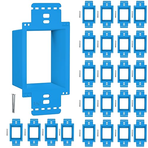 Miniatura 7 de BWP Paquete de 10 Extensores de Caja de Salida Eléctrica de 1 Gang - Extensor de Caja Eléctrica con 20 Tornillos - Extensor de Salida de Caja de