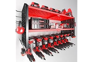 Milwaukee Power Tool Organizer - Large 8 Drill Holder Wall Mount